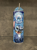 Little Furry Blue Alien Tumbler
